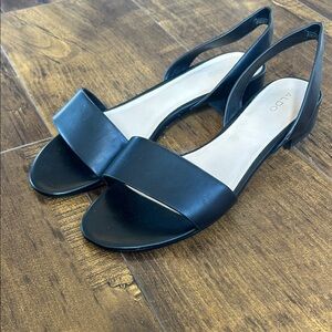 ALDO Black Open-Toe Slingback Sandals